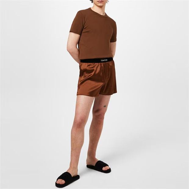 Tom Ford o1g2r1mq0724 Size: 30 / Silk Boxers in Ochre Size 30 - 3 Thumbnail