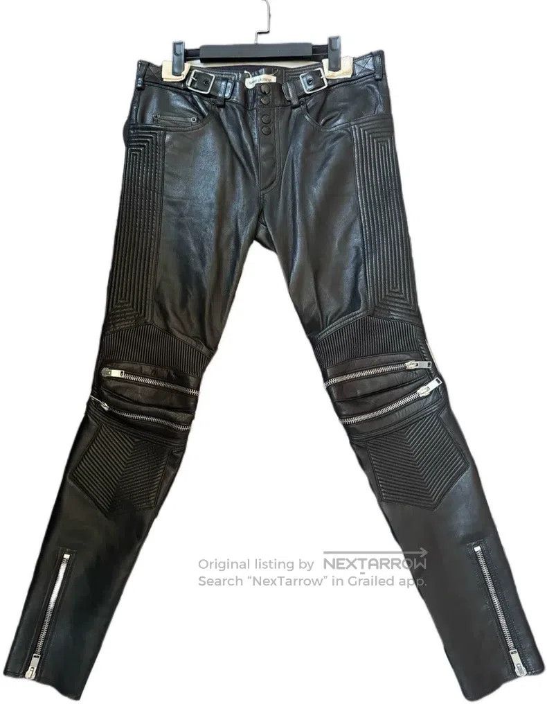 Saint Laurent Paris Saint Laurent Paris Darth Vader Style Multi-Zip Moto Leath Size US 40 / EU 56 - 1 Thumbnail