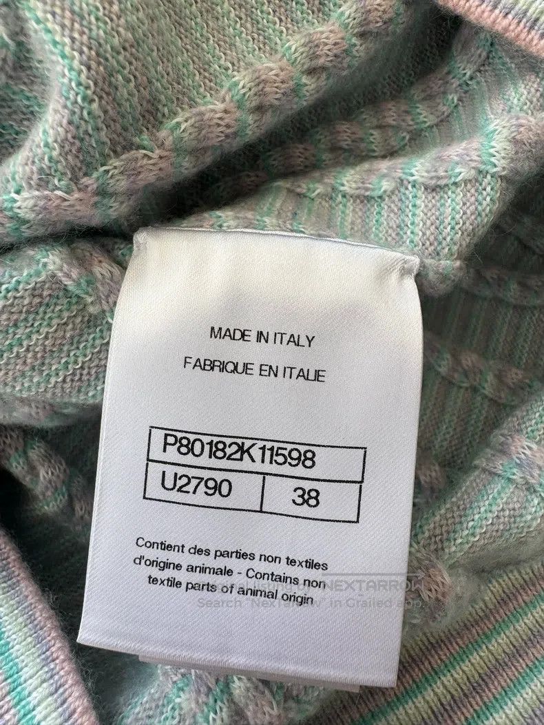 Chanel Chanel Blue woollen sleeve knitted cardigan coat Size XS / US 0-2 / IT 36-38 - 6 Thumbnail
