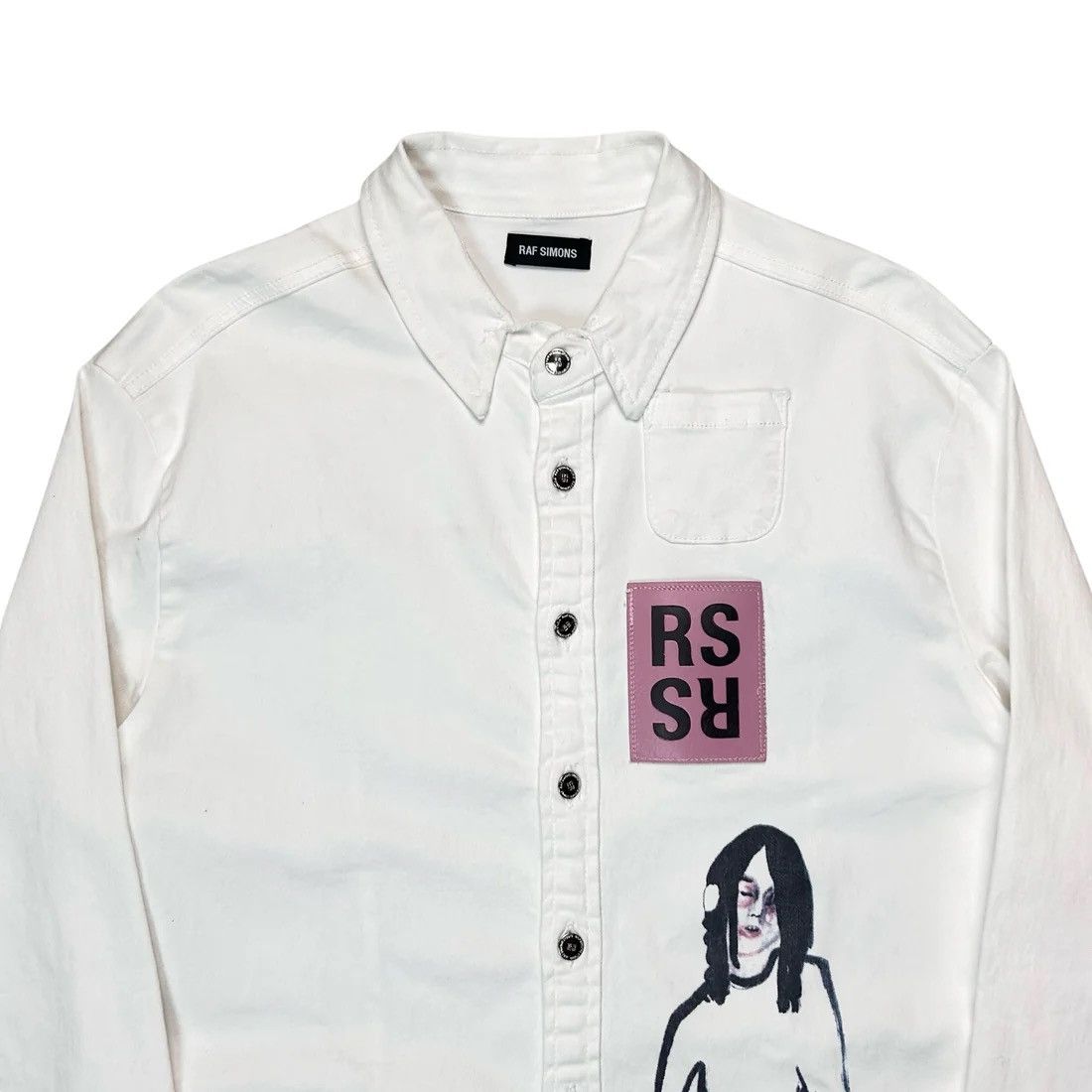 Raf Simons Raf Simons Guitar Boy RS Patch Denim Shirt - AW15 Size US L / EU 52-54 / 3 - 4 Thumbnail