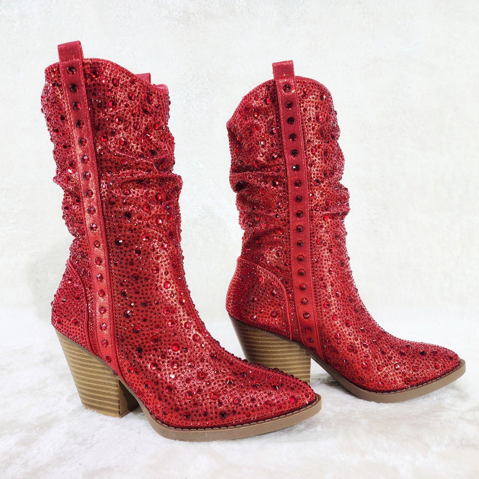 Other Angel Riders Country Glam Western Cowgirl Slouch Boots Metal Size US 7.5 / IT 37.5 - 5 Thumbnail