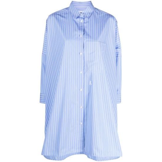 Jil Sander JIL SANDER Women Shirts J45173 J05DL0107 471 BLUE Size S / US 4 / IT 40 - 1 Thumbnail