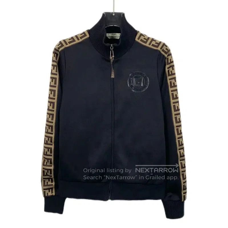 Fendi Fendi Women's Black Jacket with Logo Details . Size S / US 4 / IT 40 - 1 Thumbnail