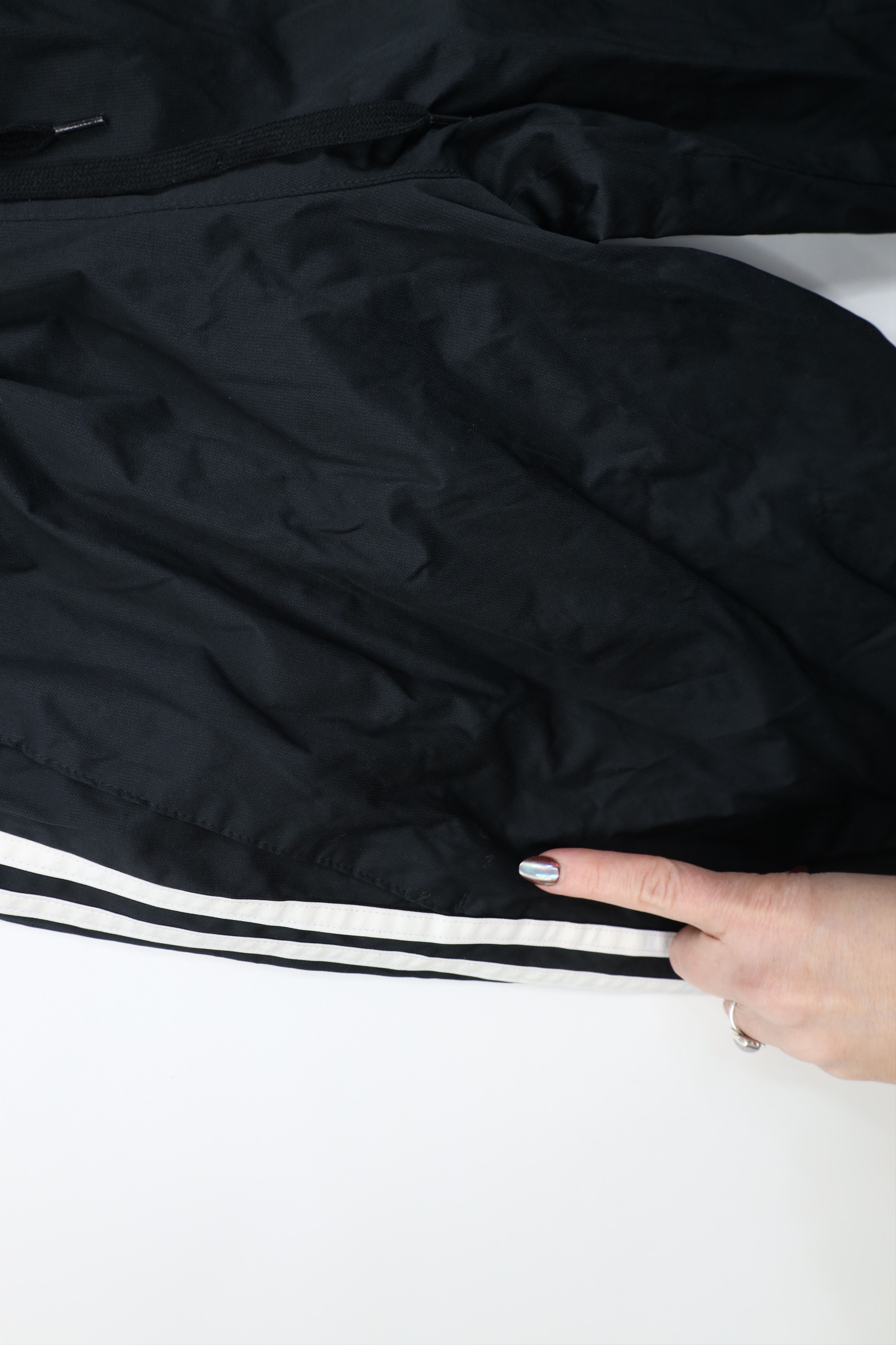 Adidas Vintage Y2K Adidas Lined Wide Leg Windbreaker Pants Black Size US 34 / EU 50 - 7 Thumbnail