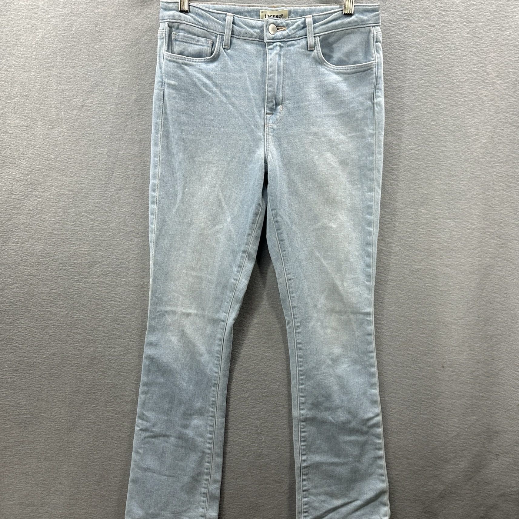 L'AGENCE L'AGENCE Oriana Jeans Womens 27 High Rise Straight Belmont Kendrick Flare Y2K Jeans Style: Straight 5-Pocket Denim Blue Size 27" / US 4 / IT 40 - 2 Thumbnail