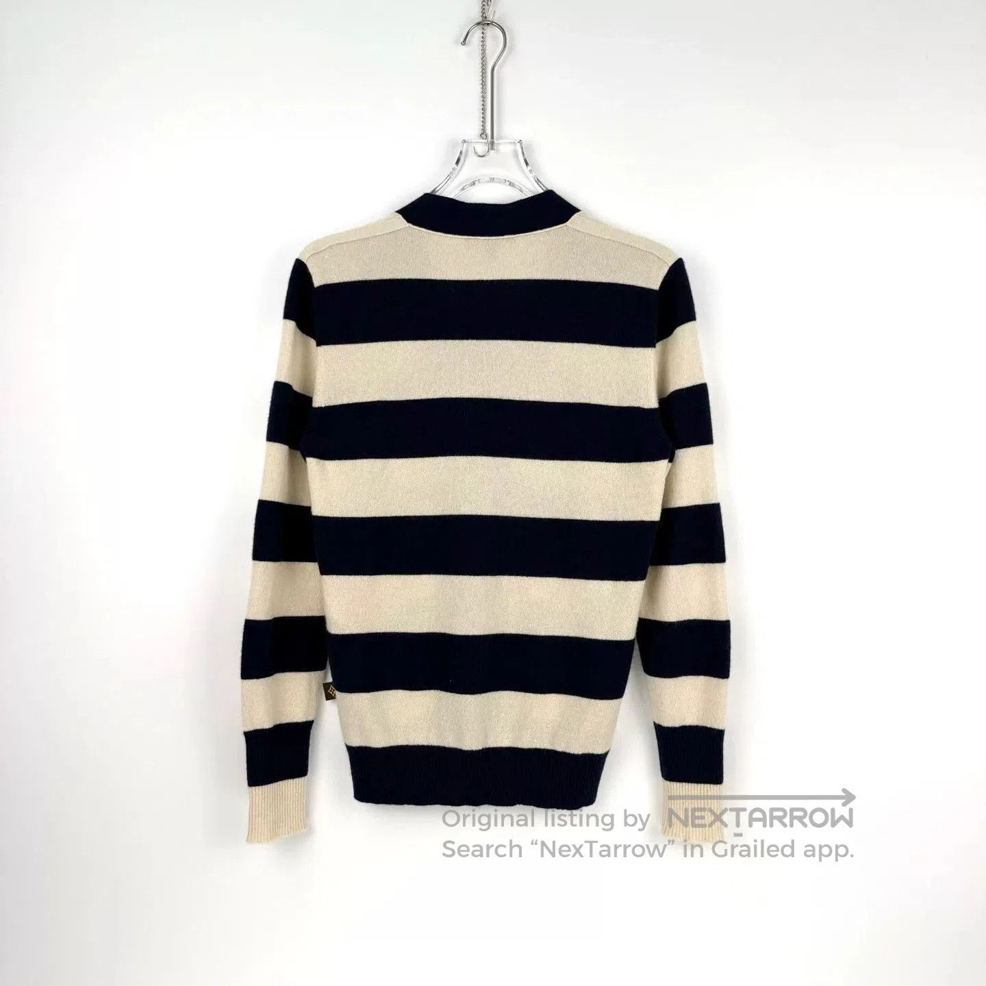 Louis Vuitton Louis Vuitton Blue White Stripe Cashmere Cardigan. Size US M / EU 48-50 / 2 - 4 Thumbnail