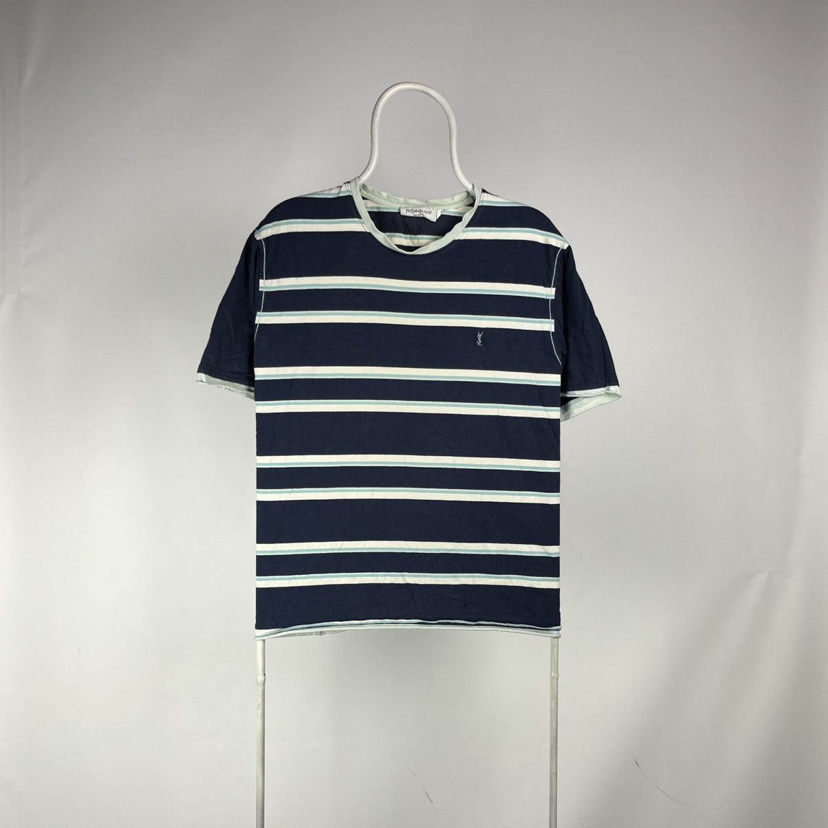 Yves Saint Laurent Yves saint Laurent Tshirt striped size XLarge Size US XL / EU 56 / 4 - 1 Thumbnail