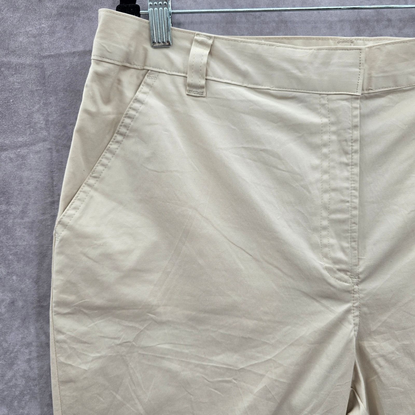 Other Kim Rogers Tan Bermuda Flat Front Bottoms Cotton Plus 14 Size 36" / US 14 / IT 50 - 4 Thumbnail