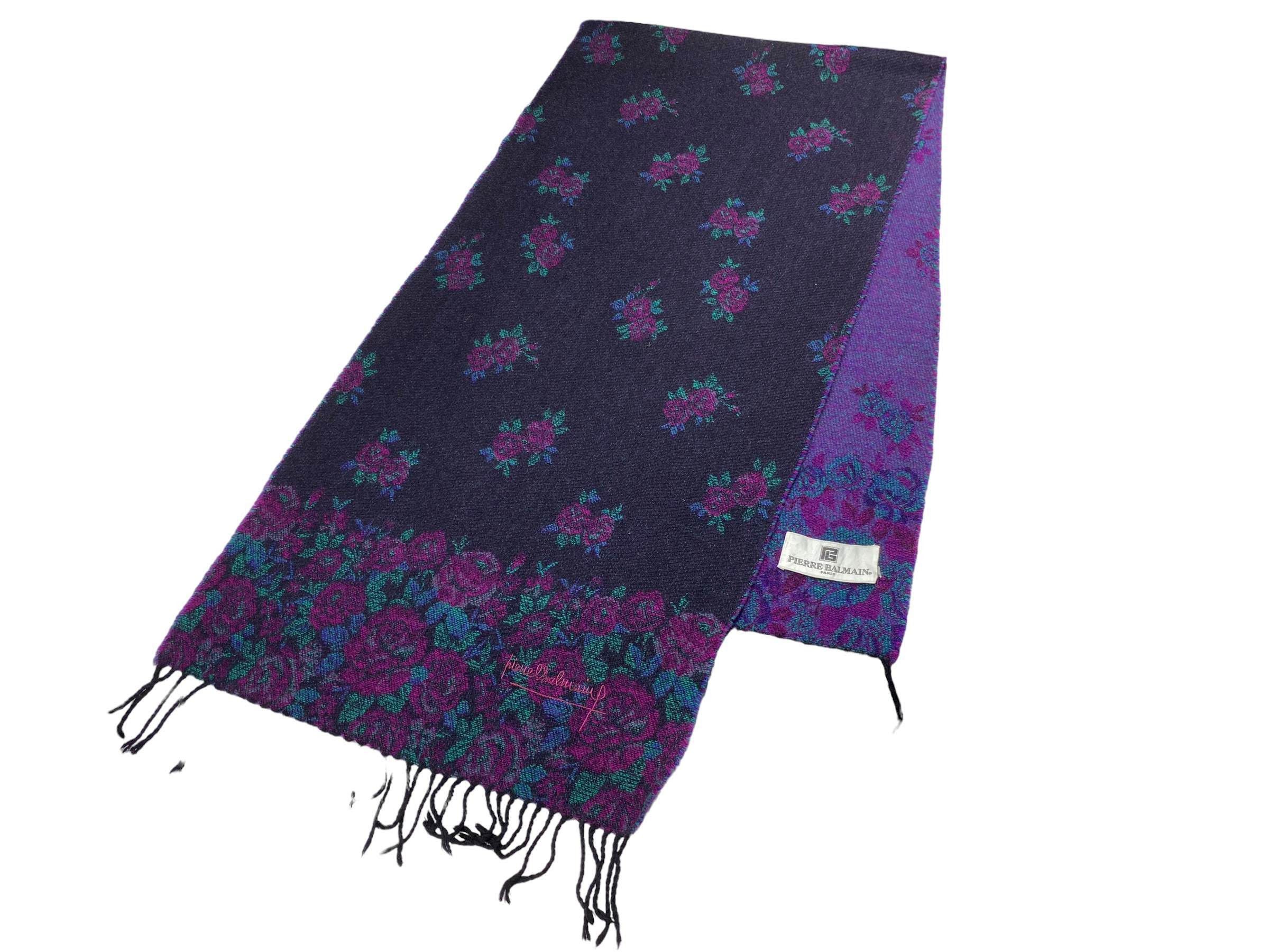Pierre Balmain × Vintage Pierre Balmain Paris scarf flower Vintage Scarves Size ONE SIZE - 2 Thumbnail