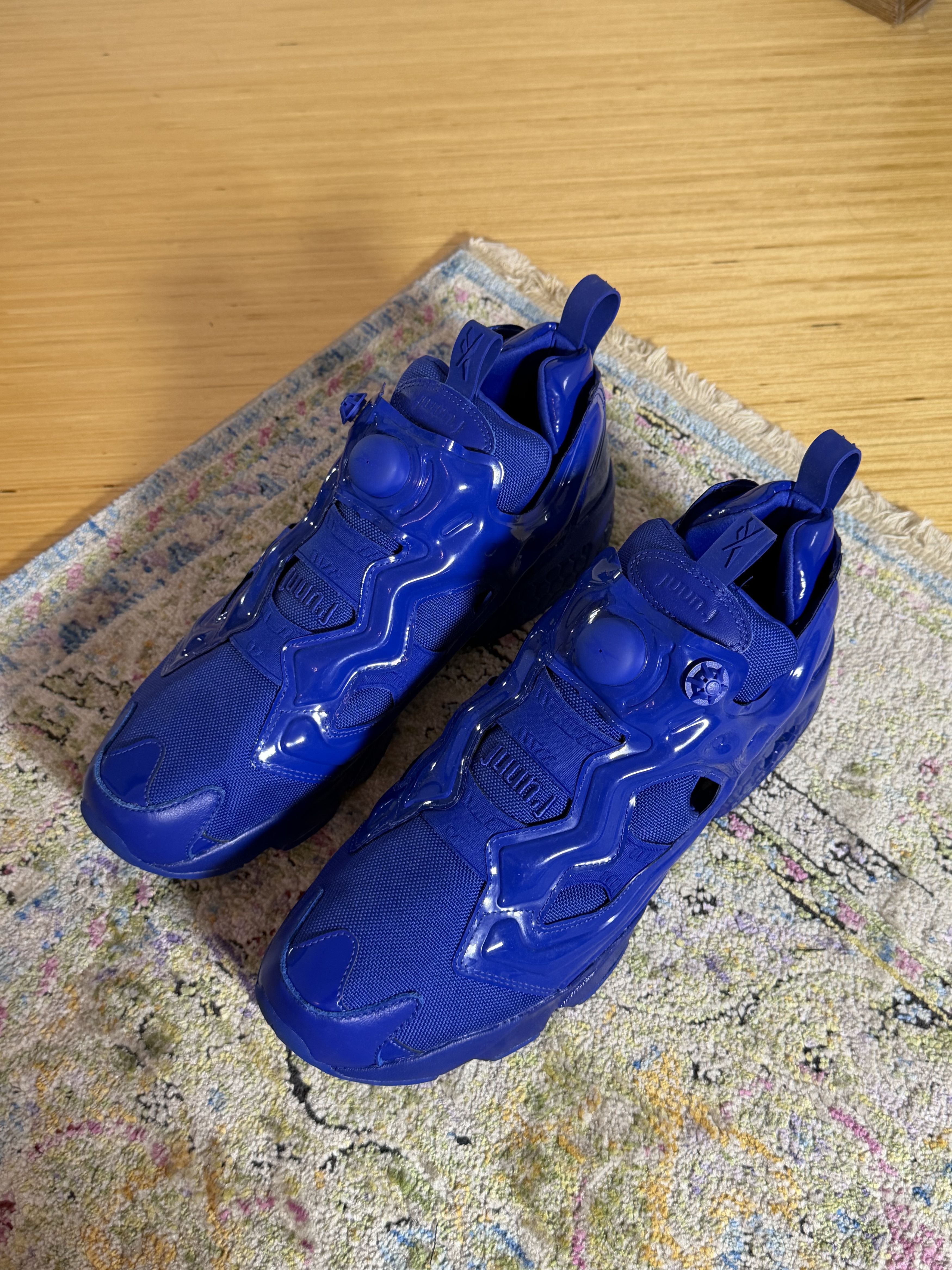 Juun.J × Reebok Juun.J Blue Reebok Edition Instapump Fury OG Sneakers Size US 12 / EU 45 - 8 Thumbnail