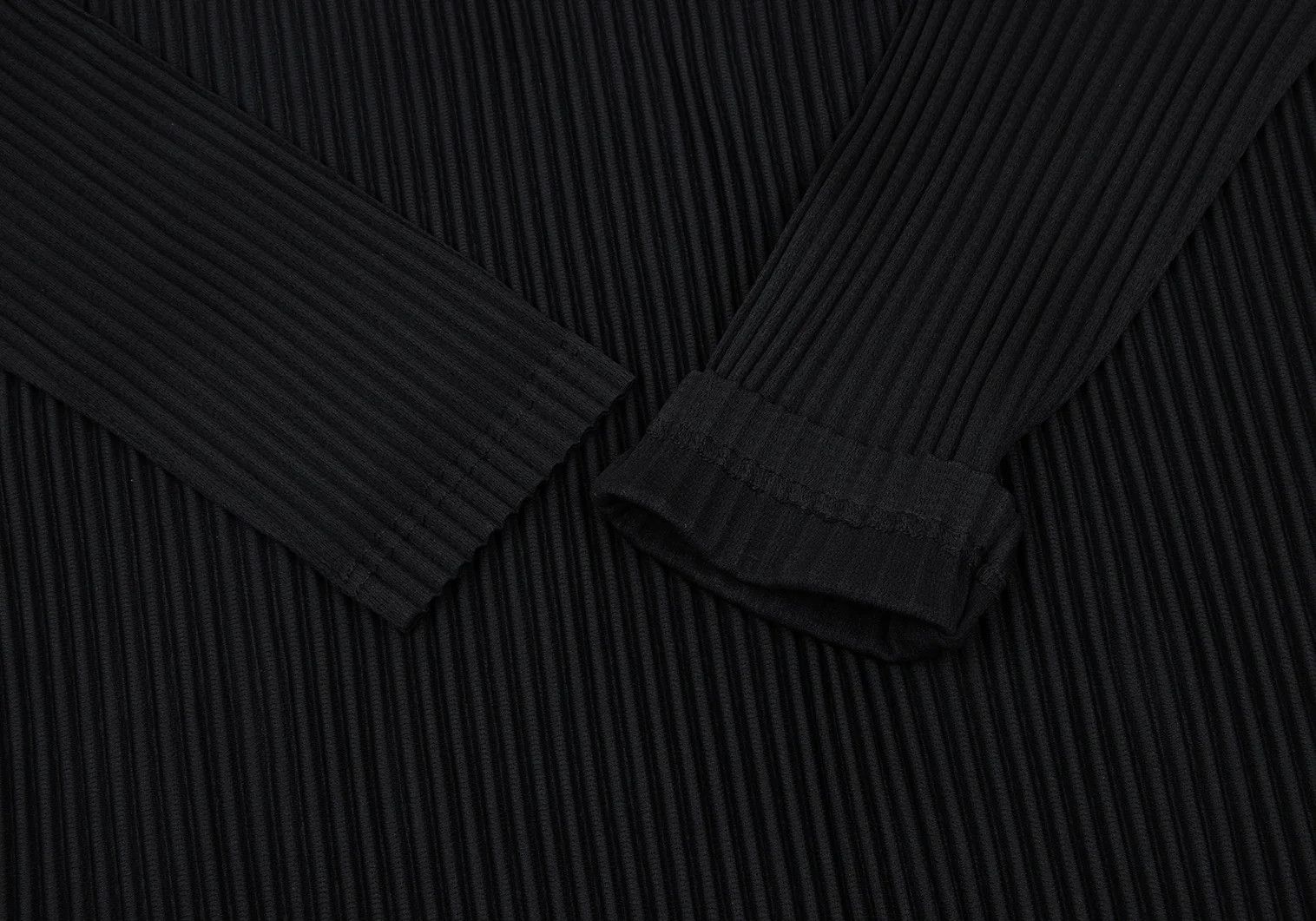 Issey Miyake Pleated Cutsew Top in Black Size 4 Size US XL / EU 56 / 4 - 4 Thumbnail