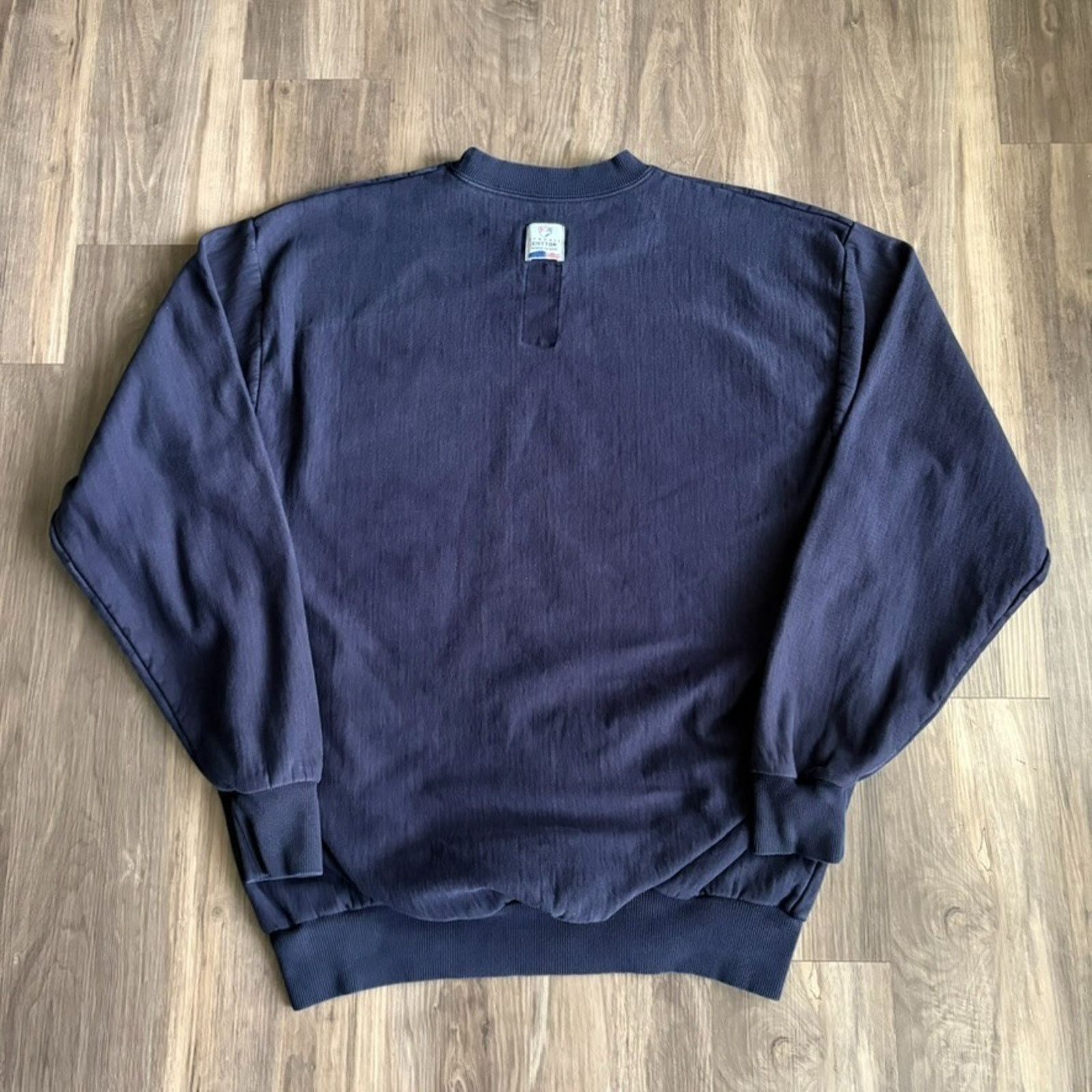 Vintage Tyndale FR Crewneck Sweatshirt Size XL Navy Pullover Size US XL / EU 56 / 4 - 7 Thumbnail