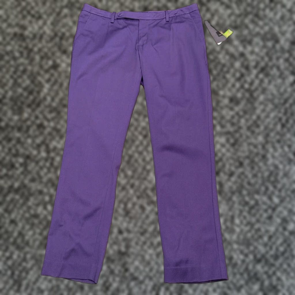 Mossimo Mossimo Ankle Pants Womens 10 Purple Mid Waist Straight Leg New Size 32" / US 10 / IT 46 - 1 Thumbnail