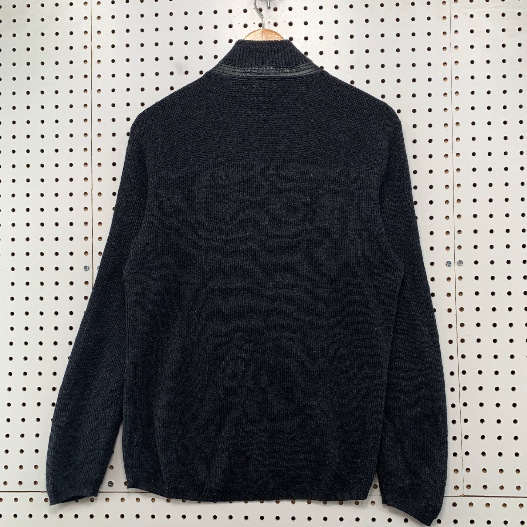Calvin Klein Calvin Klein Premium Merino Wool Sweater Mens Medium Gray 1/4 Zip Work Crewneck Mock Neck Knit Pullover Casual Winter Fall Spring Mens Size US M / EU 48-50 / 2 - 2 Thumbnail