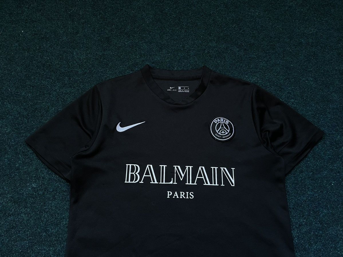 Balmain Jersey Rare Nike Paris Saint Germain PSG x Balmain Soccer Jersey Size M Grailed