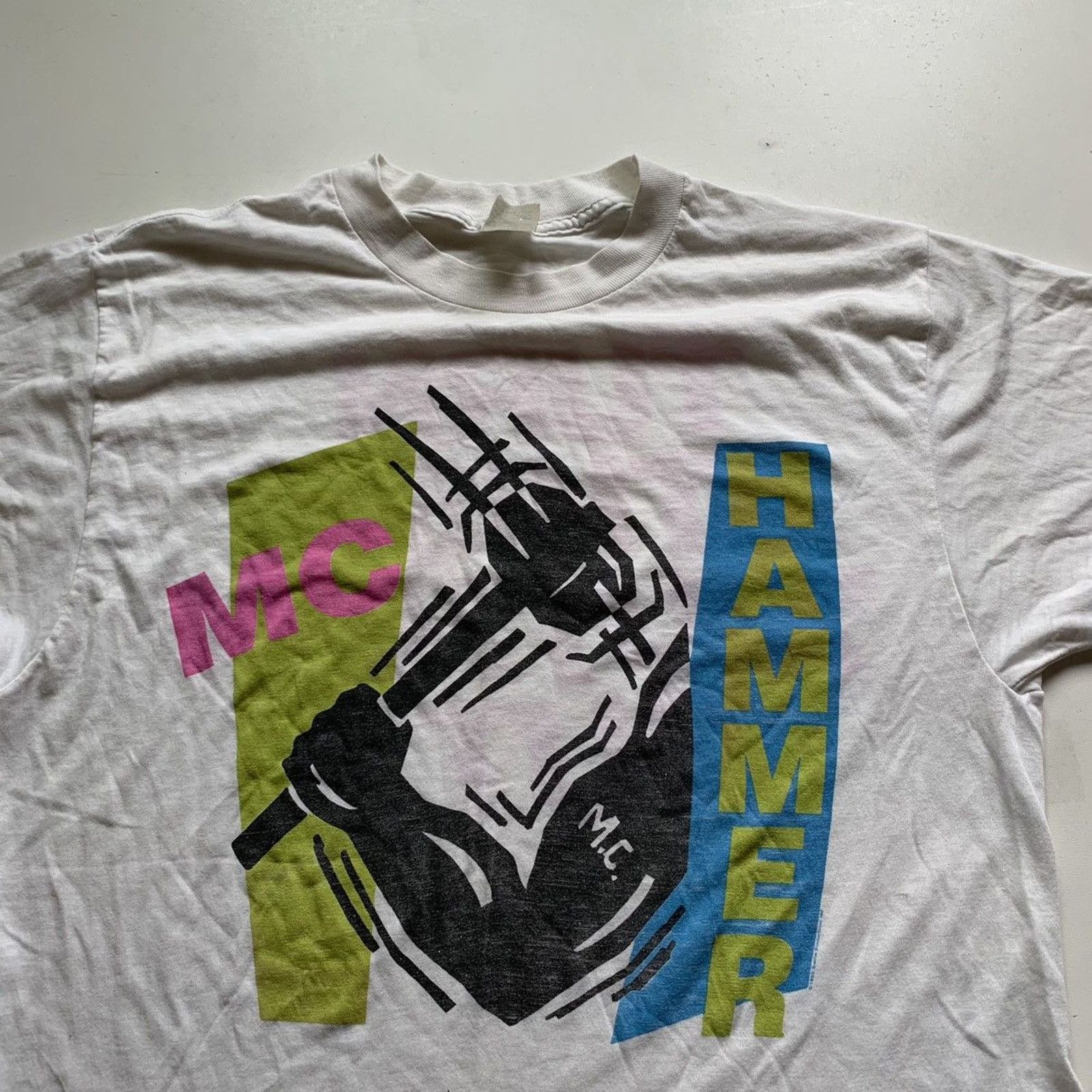 Rap Tees × Vintage Vintage 80s 1989 MC Hammer Turn This Mutha Out T Shirt Large Size US M / EU 48-50 / 2 - 2 Thumbnail