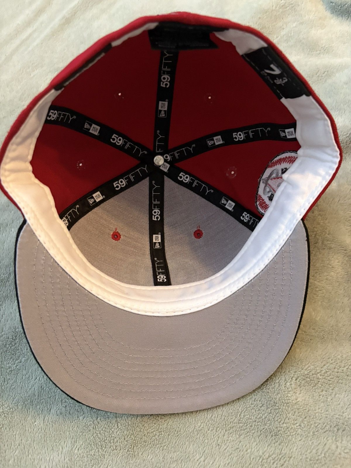Lids × MyFitteds × New Era Anaheim Angles 7 3/8 Fitted Cap Size ONE SIZE - 3 Thumbnail