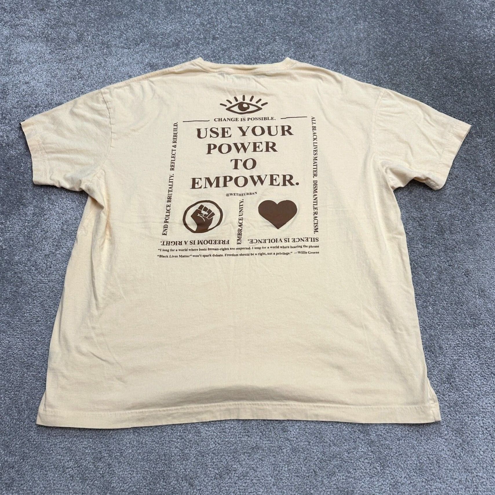 Victoria's Secret Victoria's Secret Shirt Women One Size Beige Oversized Logo T-Shirt Short Sleeve Cotton Casual Size ONE SIZE - 2 Thumbnail