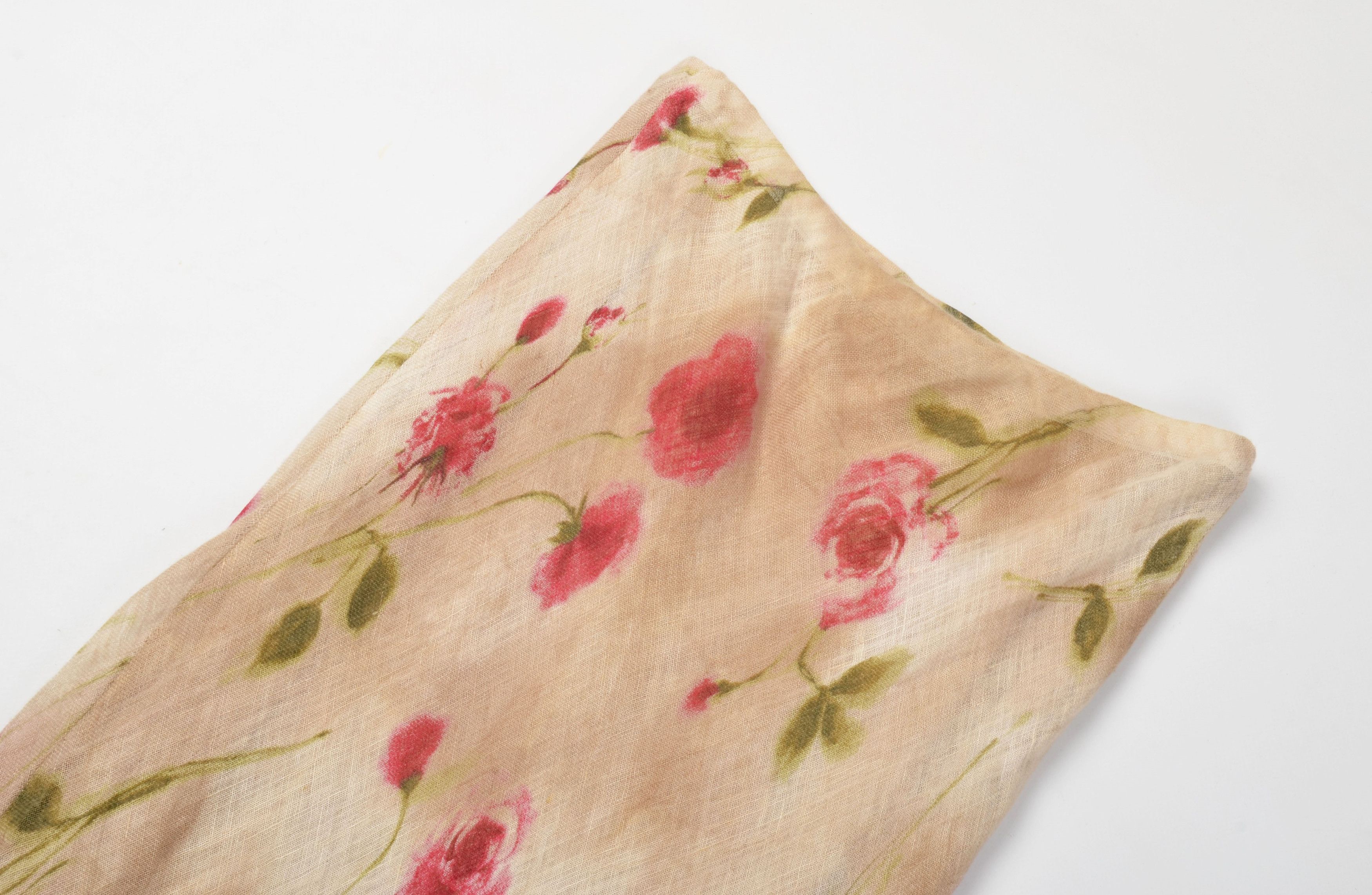 Other Vintage Alex & Co Y2K Linen Floral 100% Linen Mermaid Skirt Size 28" / US 6 / IT 42 - 5 Thumbnail