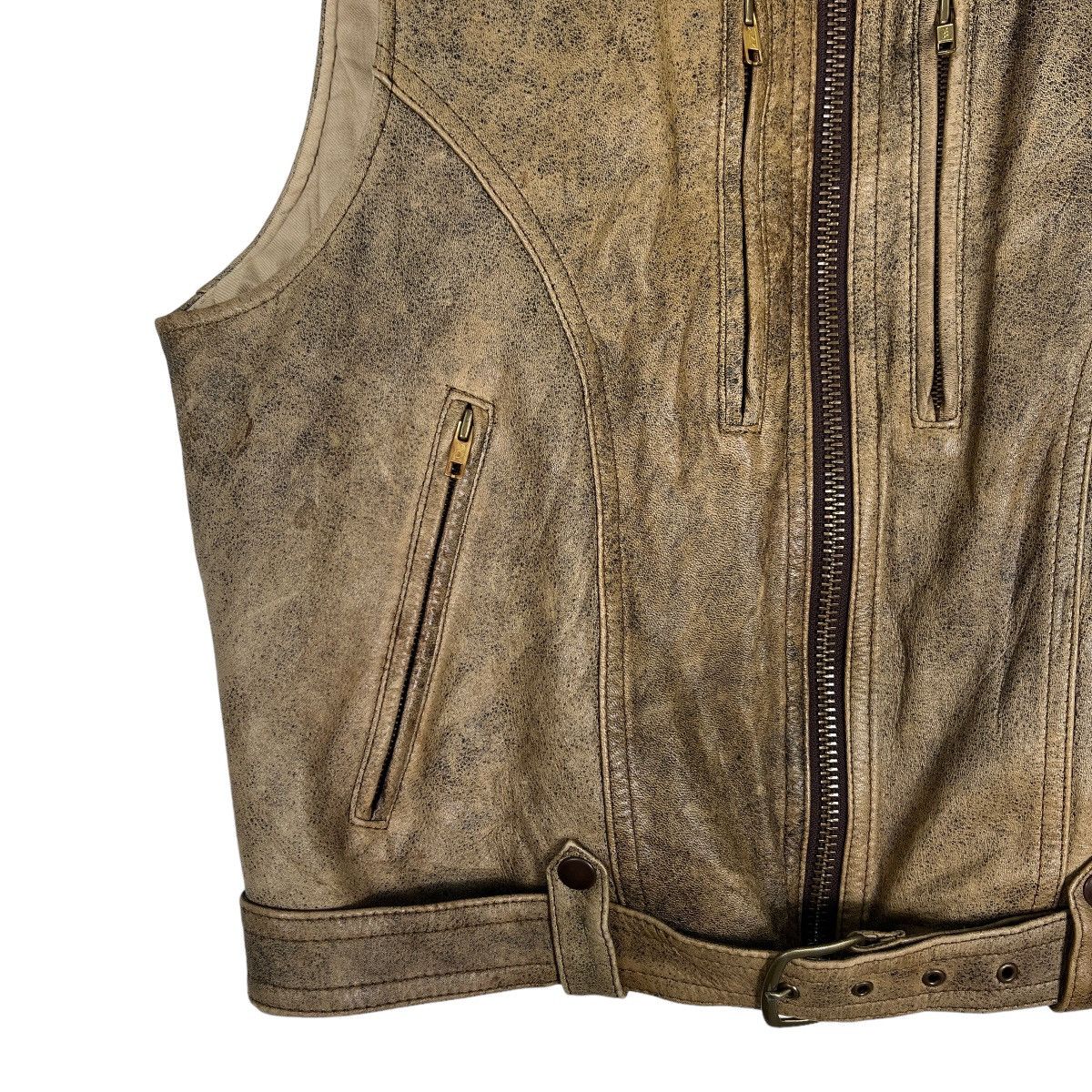 Japanese Brand 🔥 RARE ARCHIVES PLANE COMPANY AIR FORCE LEATHER TANK TOP Size US M / EU 48-50 / 2 - 8 Thumbnail
