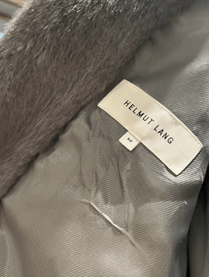 Helmut Lang Helmut Lang Coat Jacket Grey Fur Faux Bomber Blazer EX0210 Size M / US 6-8 / IT 42-44 - 3 Thumbnail