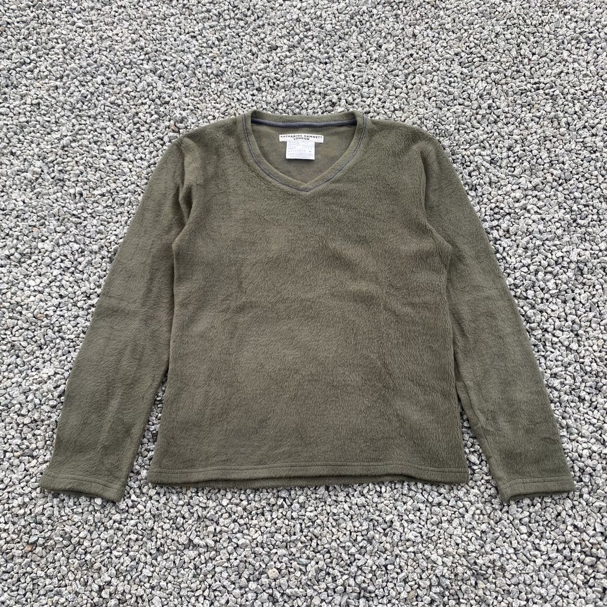 Katharine Hamnett London 1990s KATHARINE HAMNETT Kurt Kobain Mohair Green sweatshirt Size US M / EU 48-50 / 2 - 1 Thumbnail