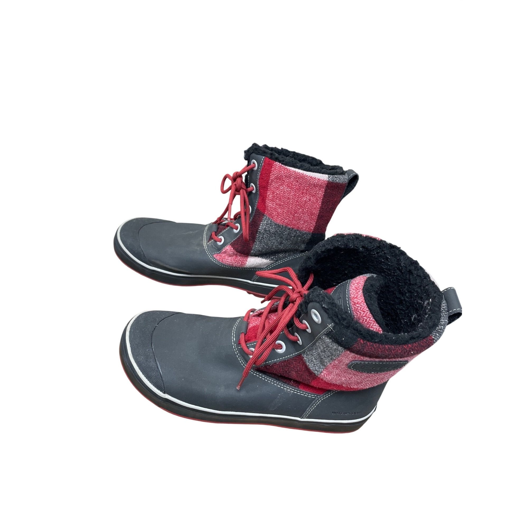 KEEN Keen womans red black plaid waterproof wool insulated winter Size US 10 / IT 40 - 4 Thumbnail