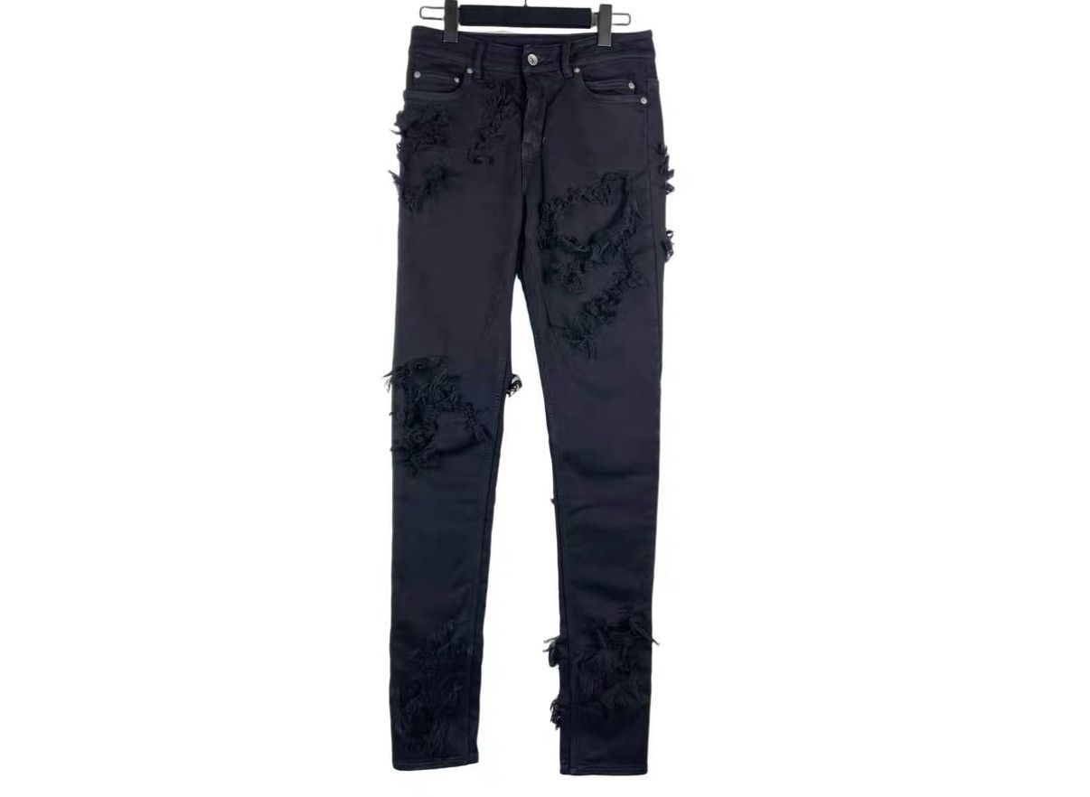 Rick Owens Rick Owens DRKSHDW Distressed Destroyed Jeans J31 Size US 26 / EU 42 - 1 Thumbnail