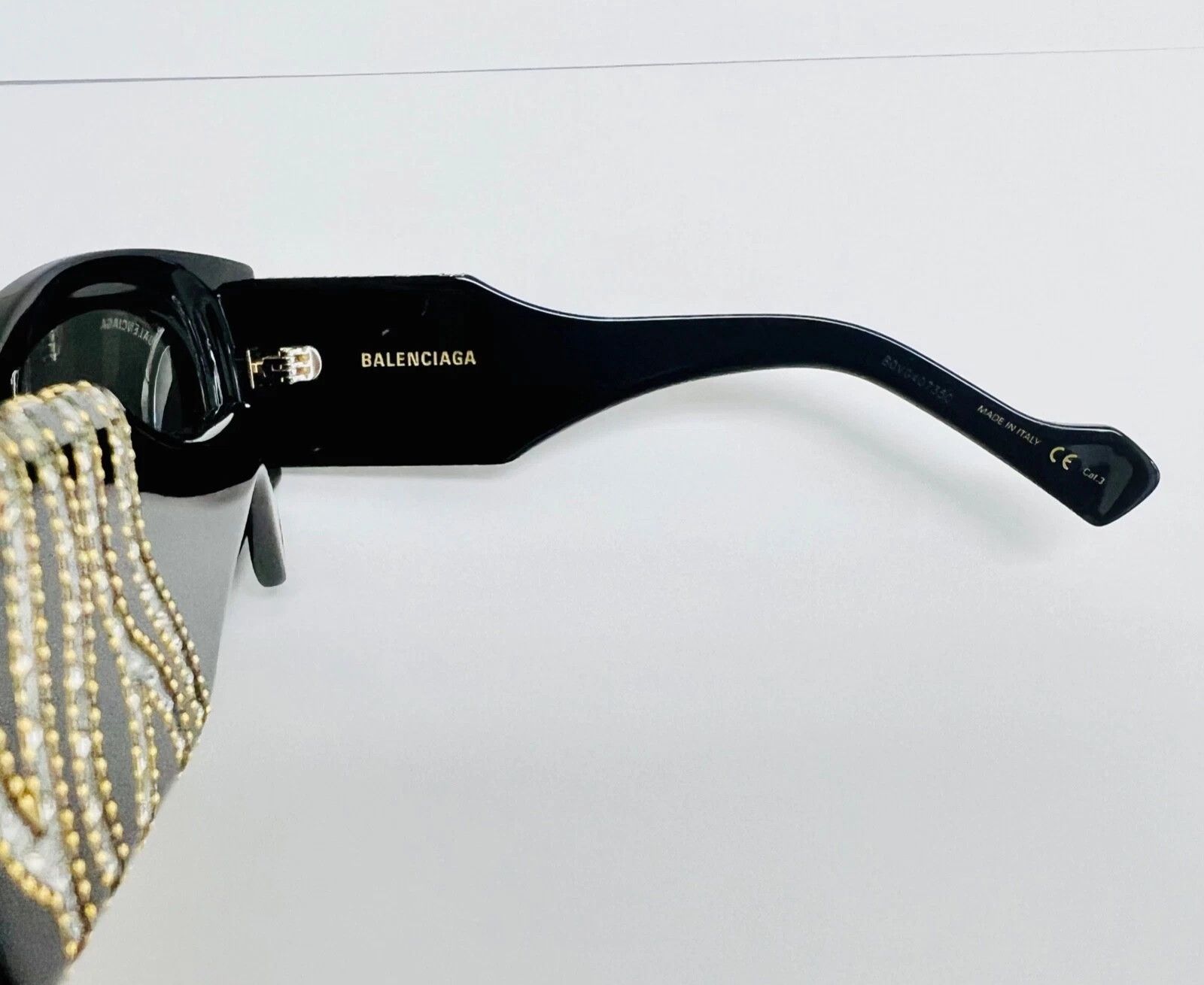 Balenciaga BALENCIAGA PARIS CAT 0070 Black 007 Sunglasses BB0070S 005 Size ONE SIZE - 3 Thumbnail