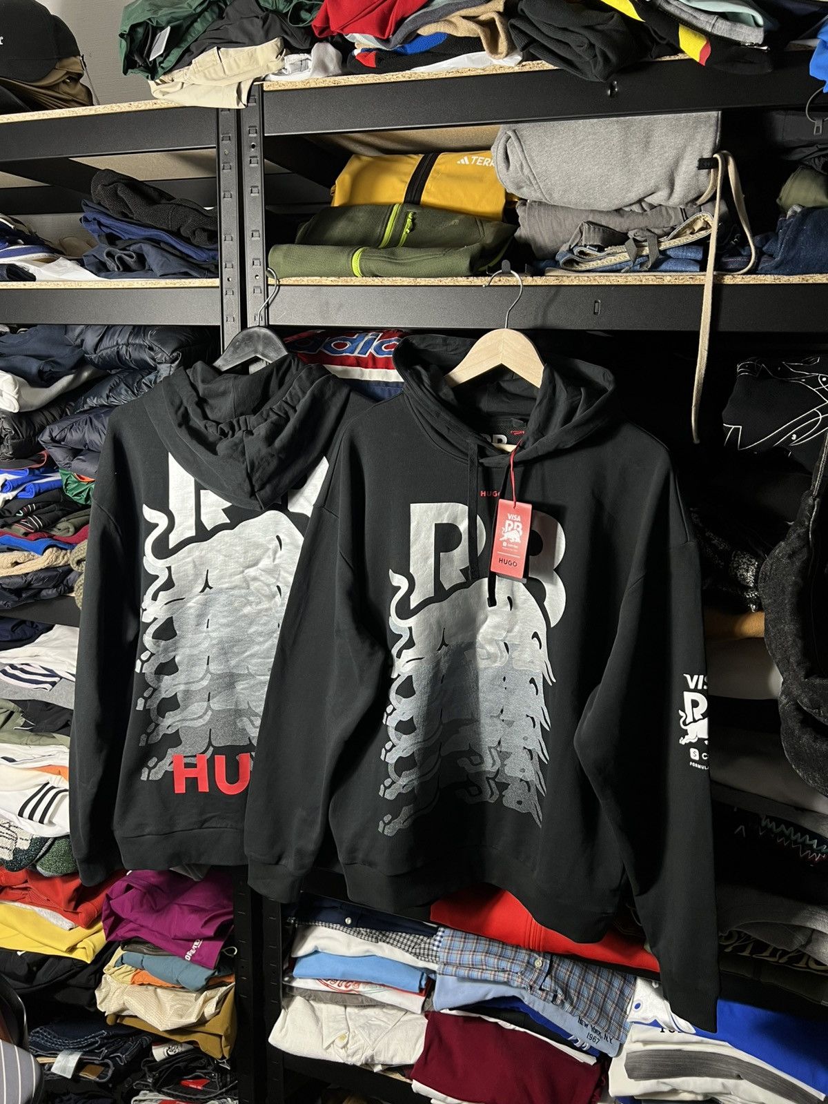 Hugo HUGO Red Bull Racing Oversized Hoodie Black F1 Visa Cash App Size US M / EU 48-50 / 2 - 7 Thumbnail