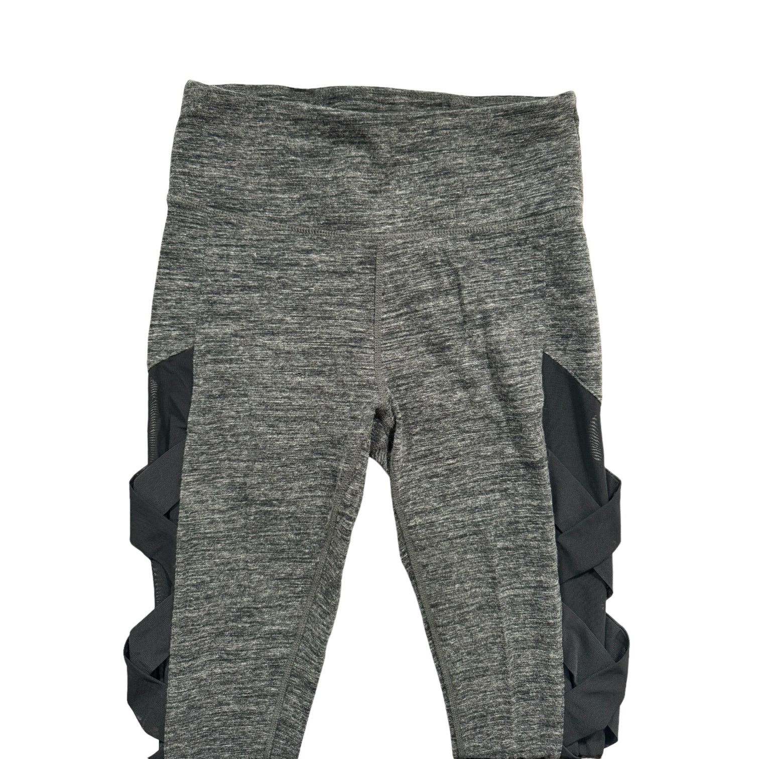 DKNY DKNY Sport Mottled Gray Yoga Pants with Black Mesh Small Size 26" / US 2 / IT 38 - 1 Thumbnail