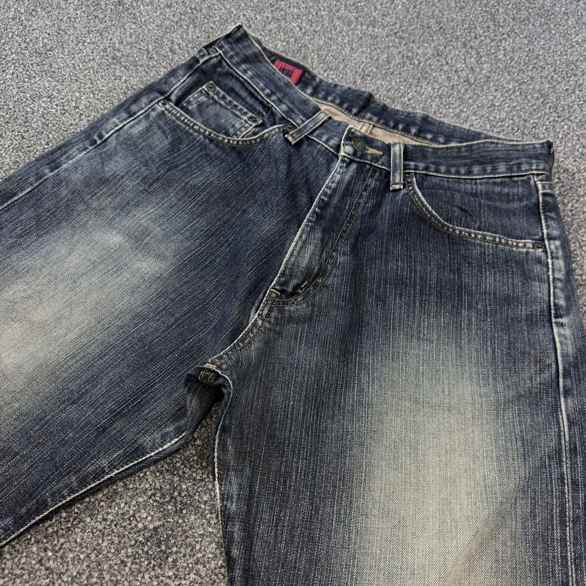 Edwin 🇯🇵 Vintage 90s Japanese Edwin 503 Rusty Destroyed Denim Size US 31 - 3 Thumbnail
