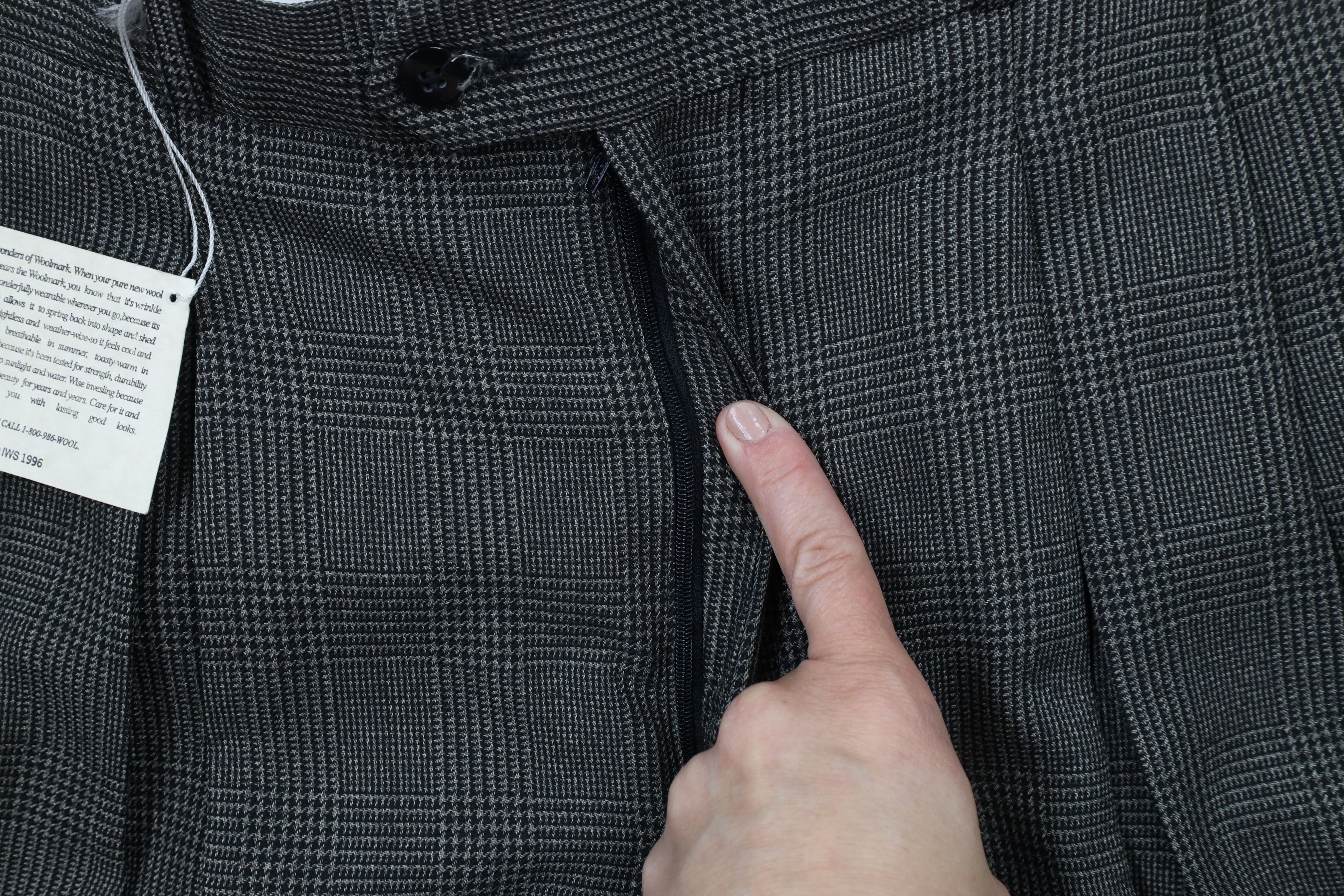 Vintage Deadstock Vintage 90s Streetwear Wide Leg Pants Houndstooth Size US 32 / EU 48 - 7 Thumbnail