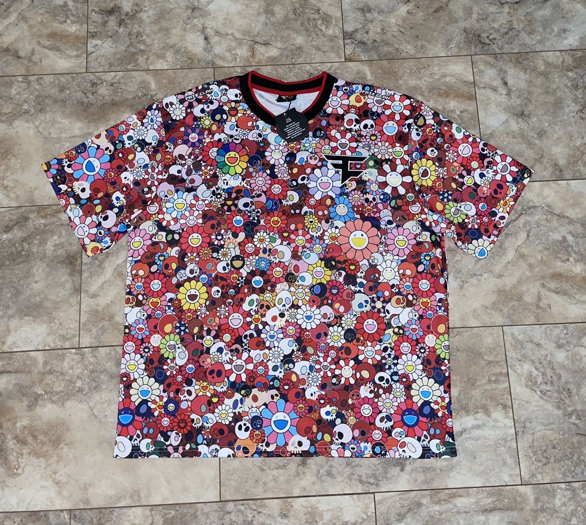 image of Faze Clan X Takashi Murakami Jersey Exclusive 3Xl X Multi, Men's (Size 2XL)