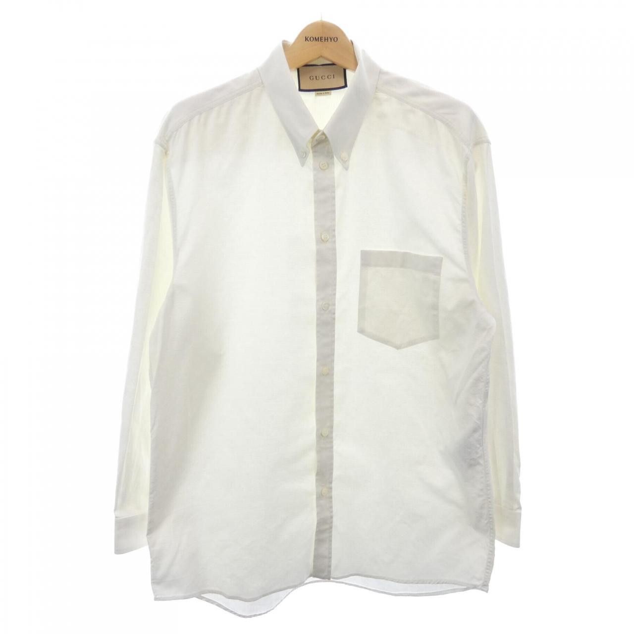 Gucci Gucci Embroidery Oxford Cotton Shirt Cotton Dress Shirt 742711 ZANVH DUTY FREE for USA