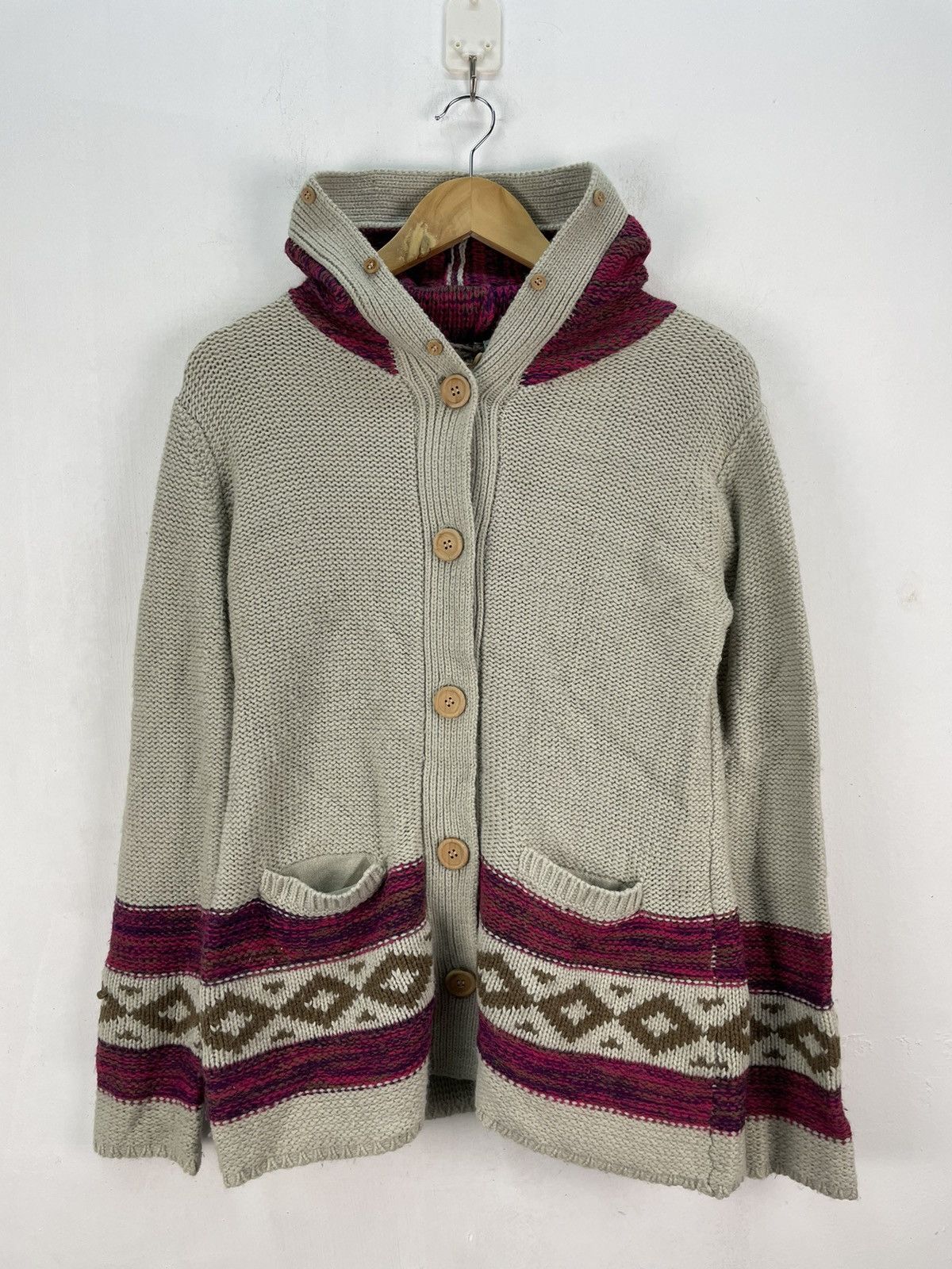 Japanese Brand Vintage Knitwear Sweater Cardigan Native Navajo Size US M / EU 48-50 / 2 - 1 Thumbnail