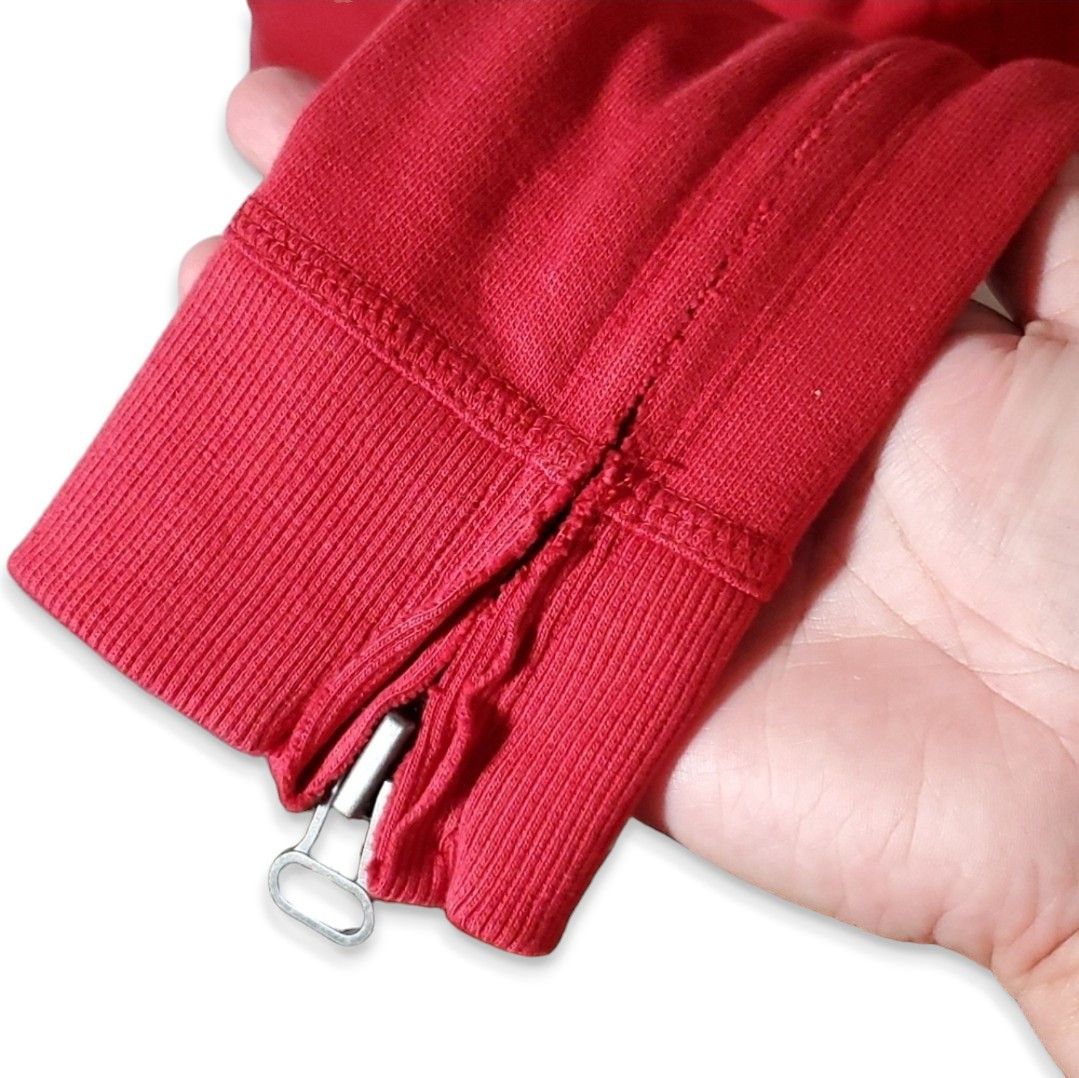 Other Needle & Thread S/M Sweatshirt Glisten Zip Crew Red Cotton Size S / US 4 / IT 40 - 4 Thumbnail