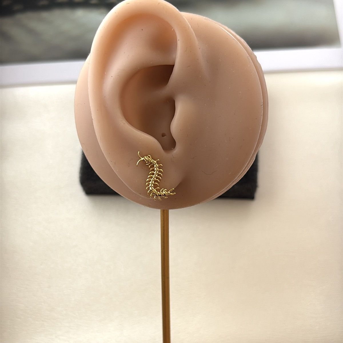 Other Centipede Stud Earrings for Men Women Punk Hip Hop Unisex Size ONE SIZE - 8 Thumbnail