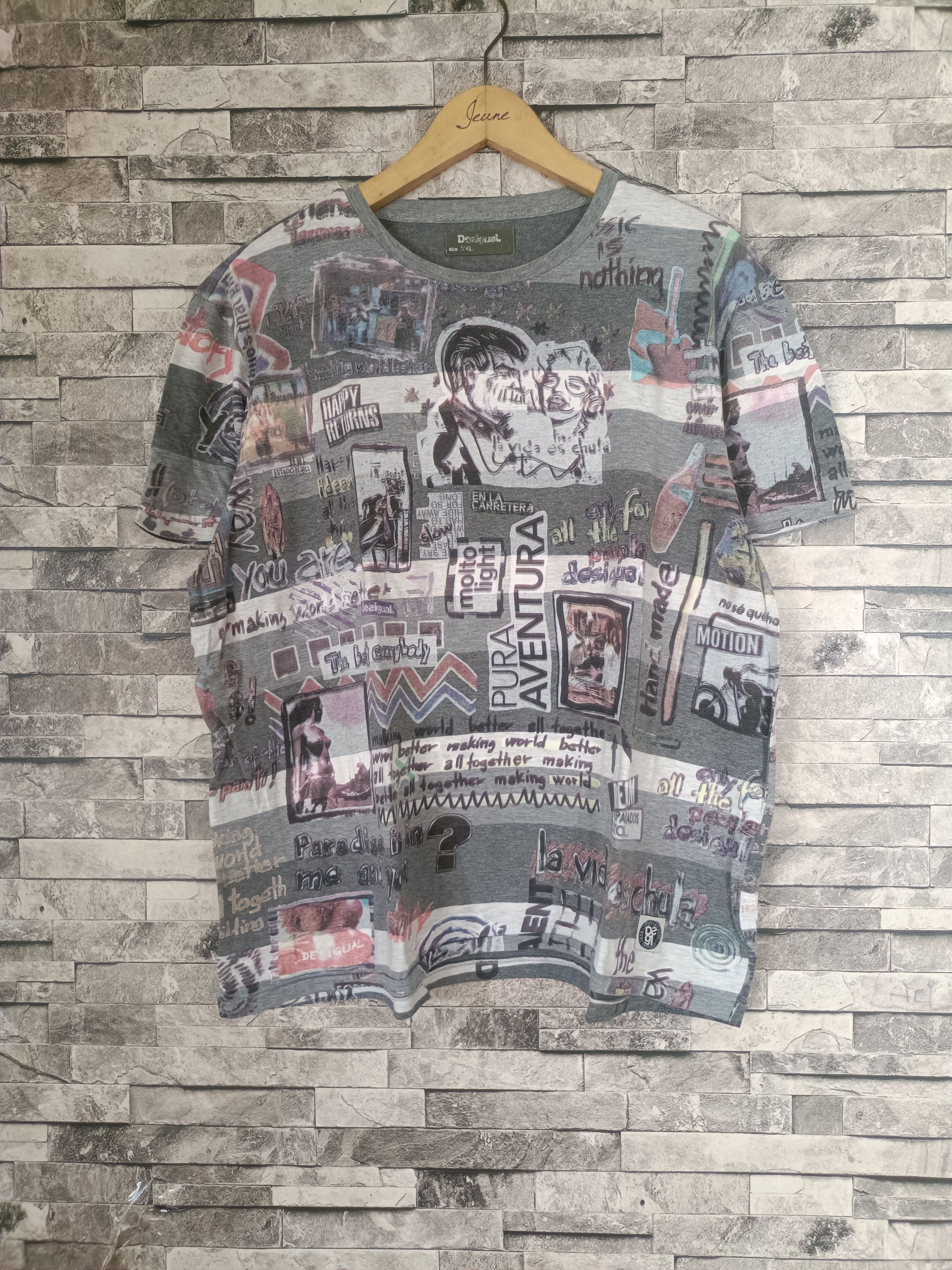 Desigual Desigual all over print tshirt Size US XL / EU 56 / 4 - 1 Thumbnail