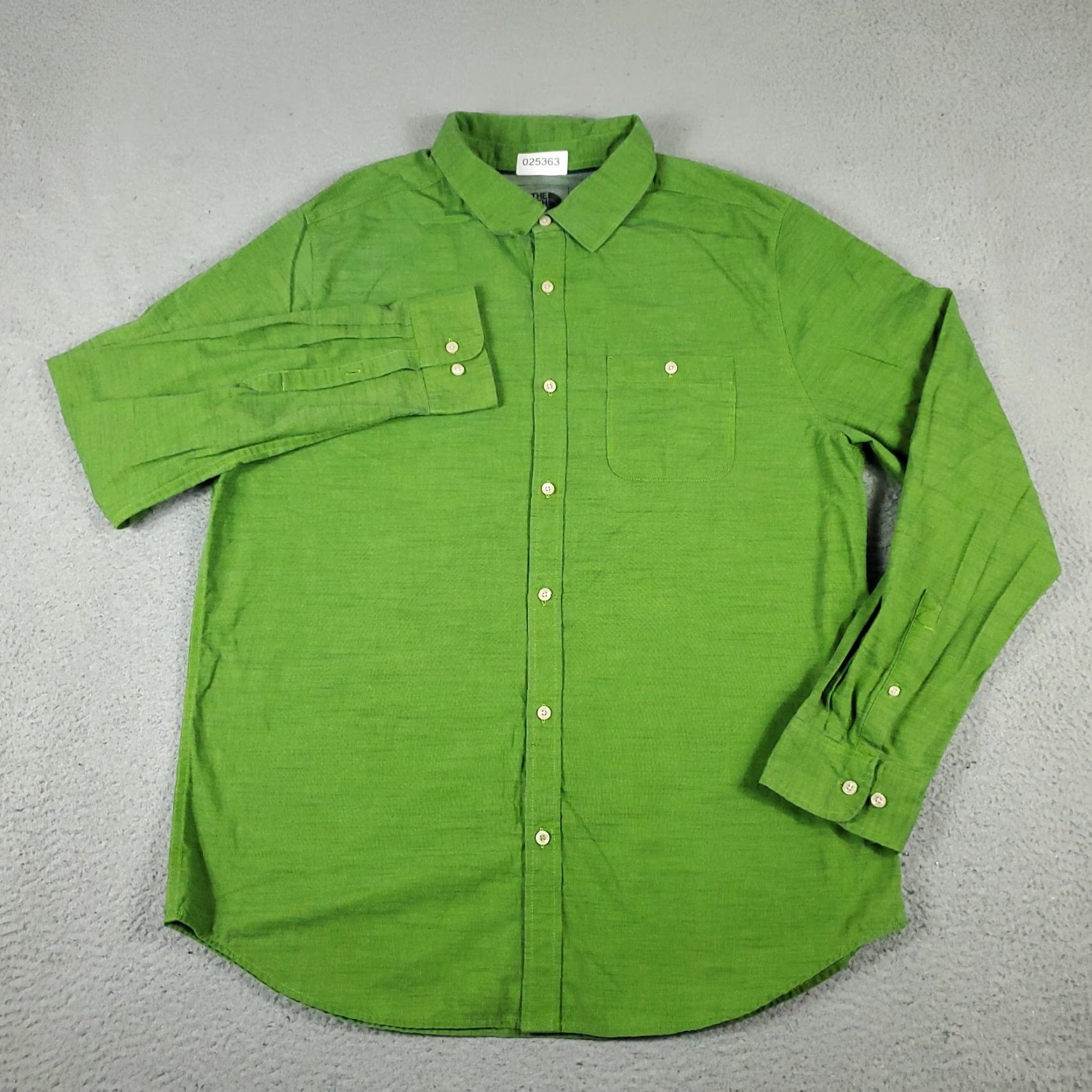 The North Face The North Face Button-Up Shirt Mens XL Green Casual Long Sleeve Size US XL / EU 56 / 4 - 2 Thumbnail