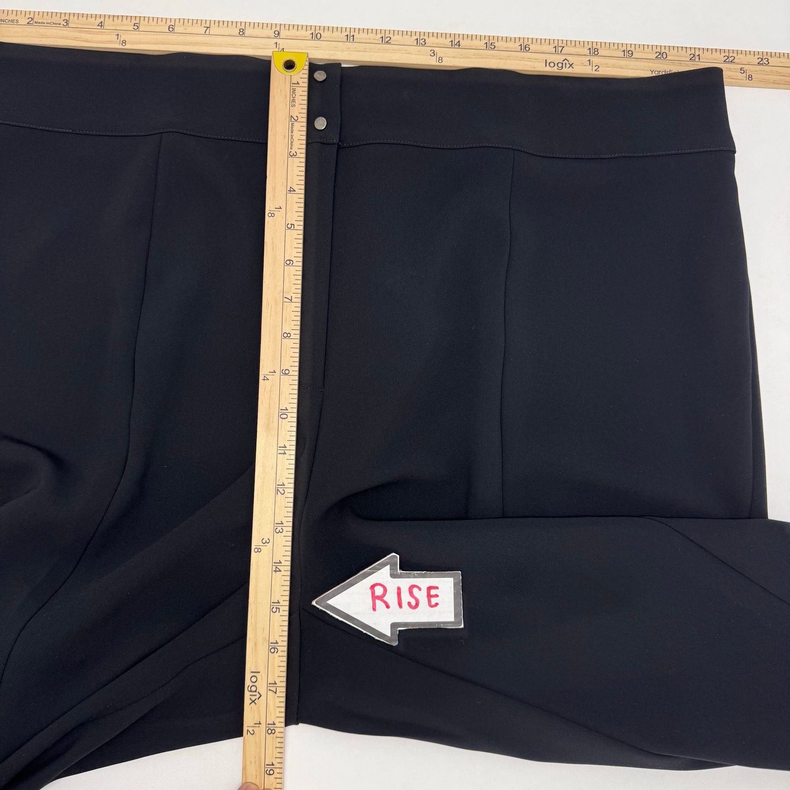 Marina Rinaldi Marina Rinaldi RANCH Black Pants Plus 22 Quiet Luxury Office Size 42" / US 20 - 4 Thumbnail