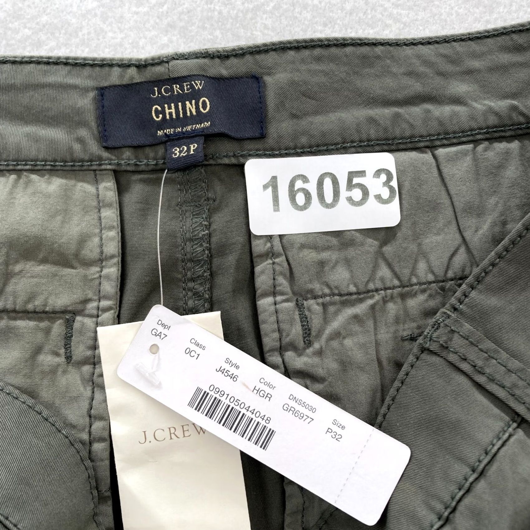 J.Crew J.Crew Chino Pants Women's 32P Petite Green Stretch Fabric Straight High Rise Pants Size 24" / US 00 / IT 34 - 4 Thumbnail