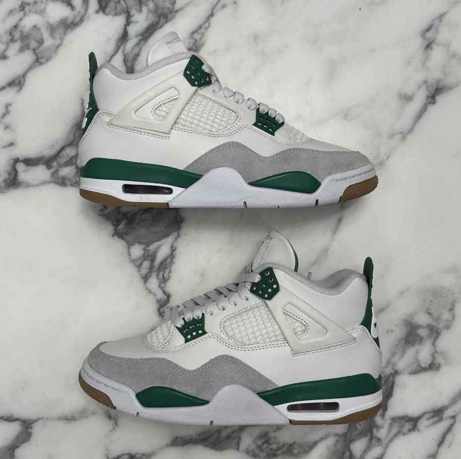 Jordan Brand × Nike × Nike SB Preowned Nike Air Jordan 4 SB Pine Green Size 6 No Box Size US 6 / EU 39 - 1 Thumbnail