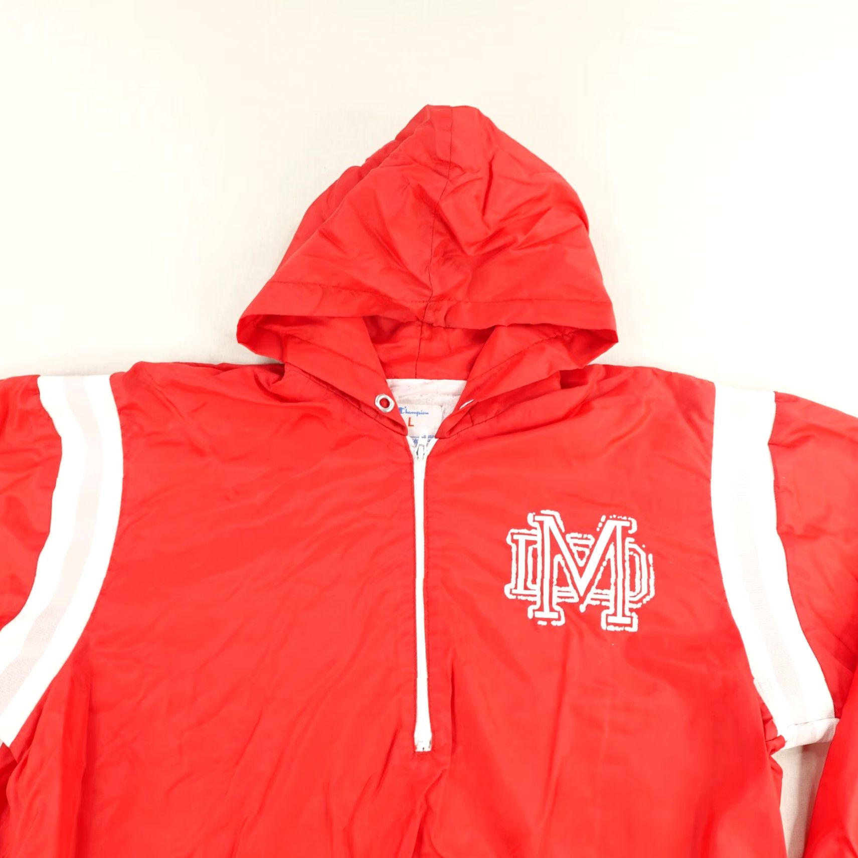 Champion Vintage Champion Jacket Mens Large Red White 1/2 Zip Windbreaker Mater Dei 90s Size US L / EU 52-54 / 3 - 2 Thumbnail