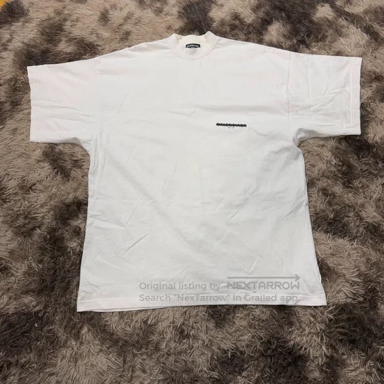 Balenciaga Balenciaga White Tape Delete Line Short Sleeve Size US M / EU 48-50 / 2 - 1 Thumbnail
