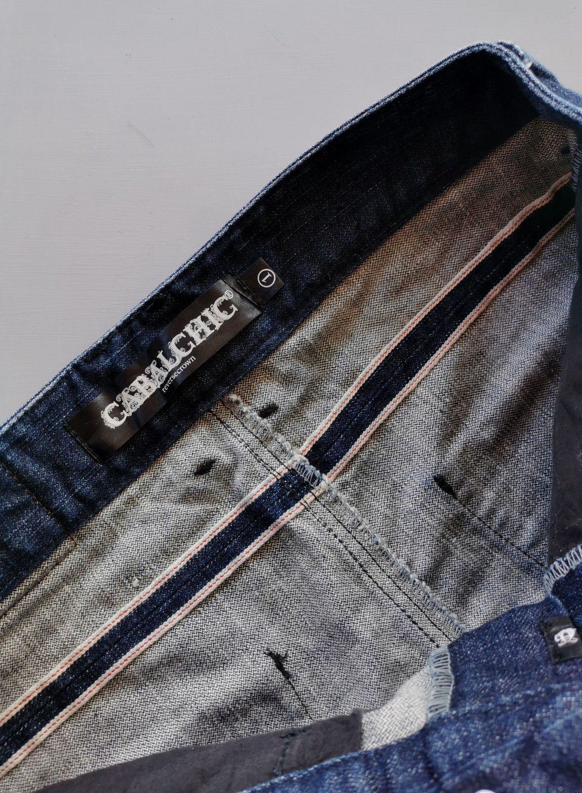 14th Addiction Cabalchic Selvedge Zipper Bootcut Denim Jeans Size US 30 / EU 46 - 10 Thumbnail