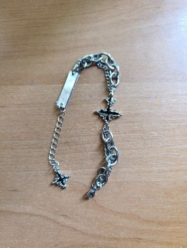 Vintage Retro Flame Cross Bracelet Size ONE SIZE - 4 Thumbnail