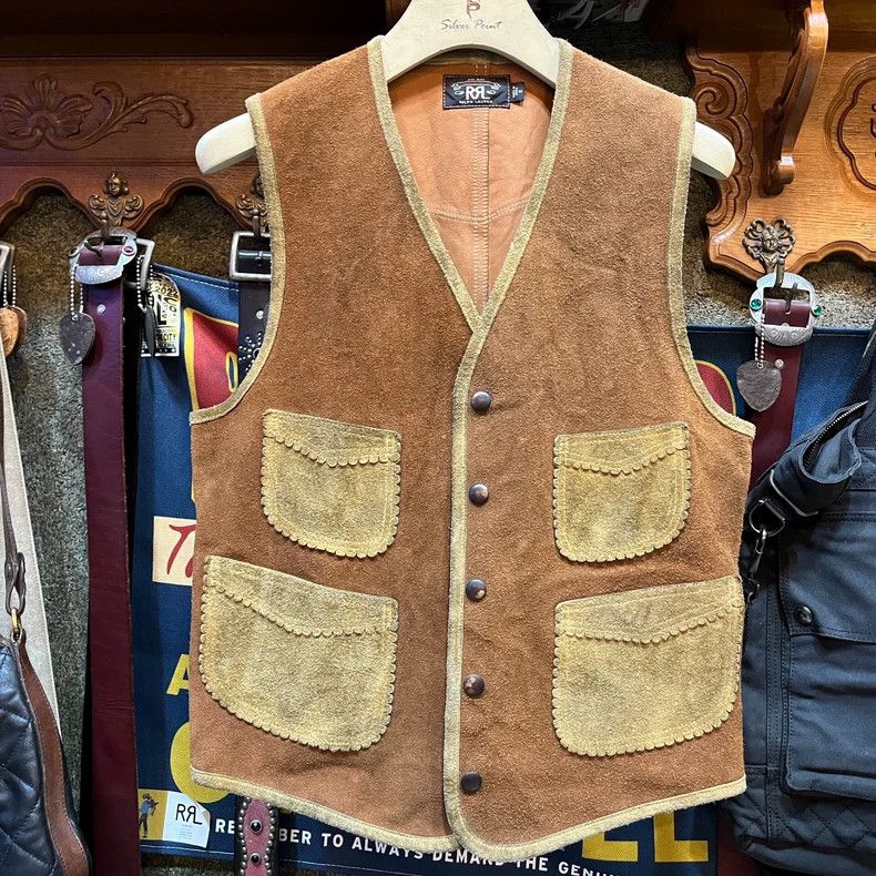 RRL Ralph Lauren Suede leather vest
