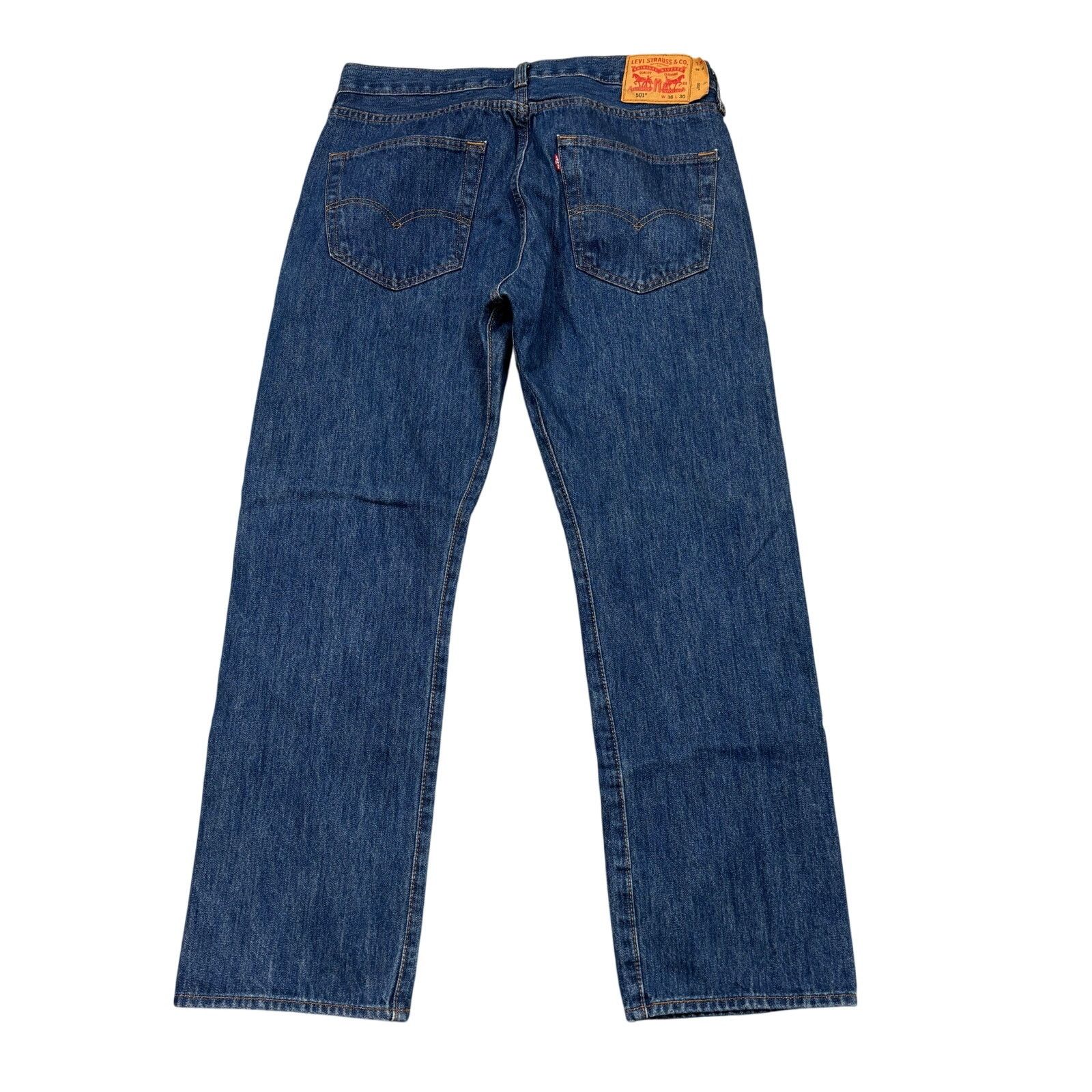 Levi's Levi's 501 Button Fly Straight Leg Jeans Men's 36x30 Size US 36 / EU 52 - 1 Thumbnail