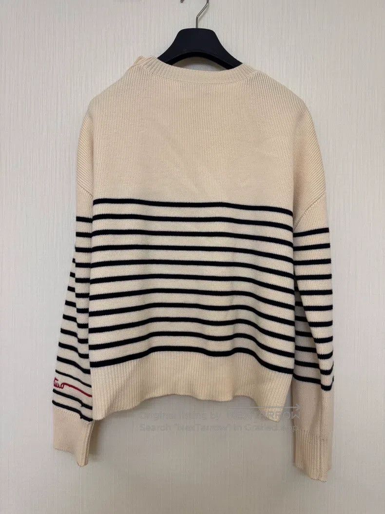 Valentino Valentino Striped navy sweater Size S / US 4 / IT 40 - 2 Thumbnail